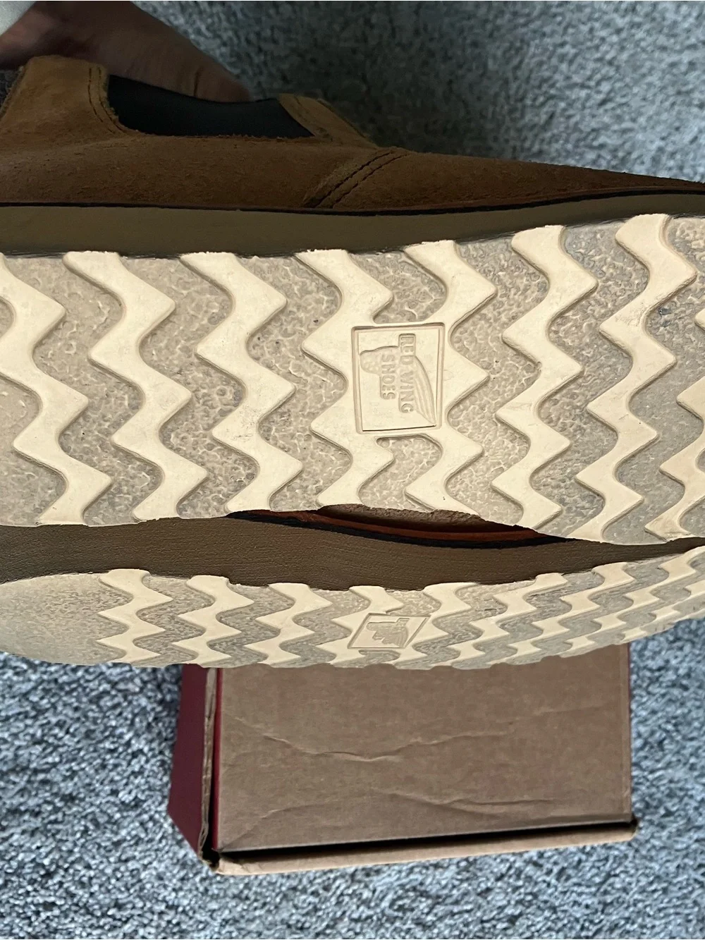 Red Wing Shoes suede upper